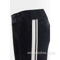 Pantalones de terciopelo negro pantalones jogger